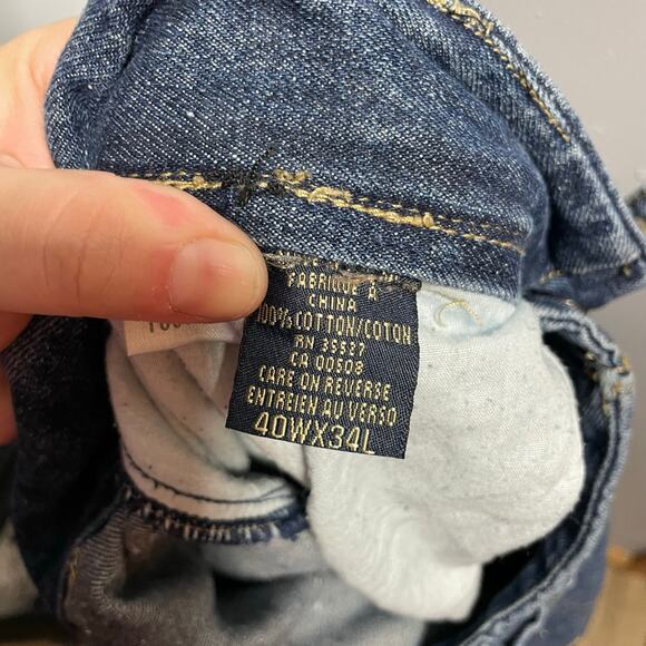 VTG 90s Marithe Francois Girbaud Blue Skater Wide Leg Jeans Mens 40 READ DESCRIP - Picture 9 of 9